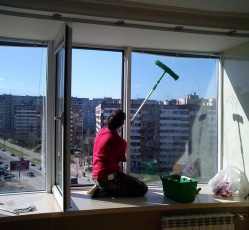 Мытье окон в однокомнатной квартире Ивангород